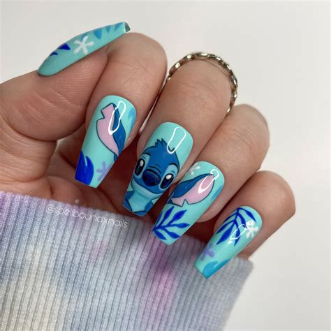 cute stitch nails|cute stitch nails for kids.